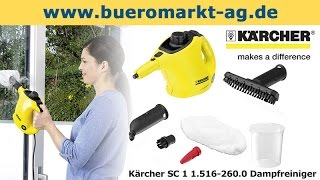 Kärcher SC 1 15162600 Dampfreiniger [upl. by Langsdon]