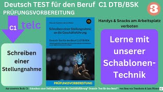 Stellungnahme an die Geschäftsführung telc Deutsch Test für den Beruf C1 mit Schablonen schreiben3 [upl. by Callan579]