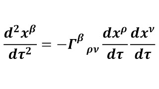 Geodesic Equation Derivation  General Relativity [upl. by Alanna]