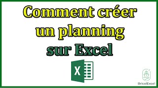 Comment créer un planning sur Excel [upl. by Postman]