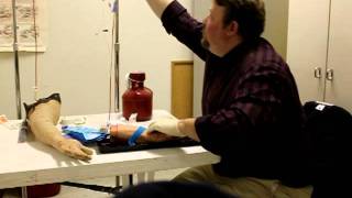 Paramedic Skill Intravenous line initiation and medication administration [upl. by Aivizt]