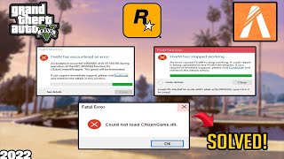 Fix FiveM Fatal Error amp Early Exit Trap How to Solve Could Not Load CitizenGamedll Crash [upl. by Zephan]