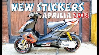 STICKERS FOR APRILIA 2018 sr 50 cc [upl. by Moffitt]