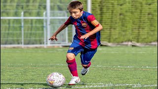 Pedrito Juárez 2324  Genius midfielder  Skills amp Assists  10 Years Old La Masía [upl. by Anyala782]