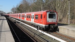 SBahn Hamburg  S21 bis Pinneberg mit den Zügen der Baureihe 472 1080p [upl. by Tyra]