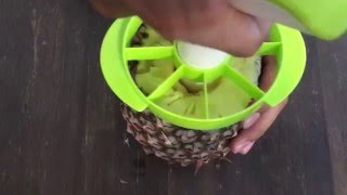 VIDEO REVIEW How fast is the Vacu Vin Pineapple Slicer amp Wedger [upl. by Nylorahs39]