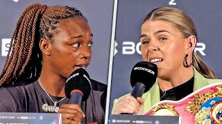 HEATED  Claressa Shields vs Savannah Marshall • FULL PRESS CONFERENCE • Sky Sports Boxing [upl. by Norrie]