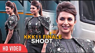 Divyanka Tripathi arrives at Khatron Ke Khiladi 11 Finale Shoot [upl. by Tecla152]