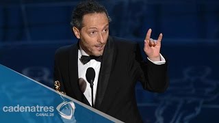 El Chivo Lubezki hace historia y gana el Oscar 2015 [upl. by Noislla]