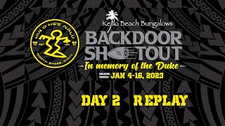 Replay 2023 Hui o He’e Nalu Backdoor Shootout in Memory of the Duke  Day 2 [upl. by Nilde]