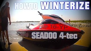 How to WINTERIZE Your SEADOO jetski PWC 4TEC DIY [upl. by Remsen]