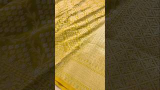 Greenish Yellow Banarasi Silk Saree WA918188004922 Bunkala wedding traditionalwear womenwear [upl. by Land]