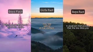 Did you know this girls and boys facts  2 [upl. by Nylsej]