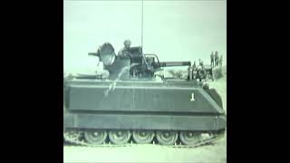 Early M163 Vulcan Air Defense System 20mm cannon vs sandbag bunker in Vietnam in 1968 gatling [upl. by Elleynad]