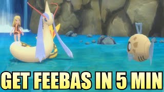 How to get Feebas in 5 Minutes EVERY day in Pokemon Brilliant Diamond Shining Pearl [upl. by Ettennaej]