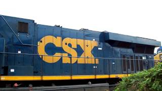 CSX GEVO ES44ACAH Starting and Idling [upl. by Farnham537]