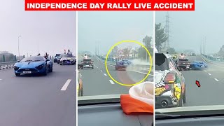 YOUTUBER CRASHED HIS SUPERCAR WHILE DOING STUNT 🤬 INDEPENDENCE DAY इनके लिए मज़ाक [upl. by Romola]