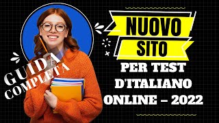 Nuovo sito per Prenotare test d’italiano online 2022 [upl. by Liddy]