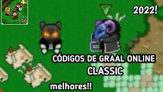 CÓDIGOS DE GRAAL ONLINE CLASSIC 2022 OS MELHORES PT1graalonlineclassiccódigos [upl. by Dahsar536]