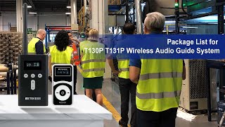 Package List for T130P T131P Wireless Audio Guide System [upl. by Llenwad]