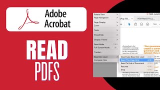 How to Read PDFs with Adobe Acrobat Reader [upl. by Leona]