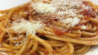 Bucatini Allamatriciana  Ricetta Facile e Velocissima [upl. by Lundin]