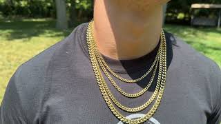 500000 SOLD 14k Gold Gold Plated Stainless Steel Miami Cuban Link Chains From Harlembling [upl. by Brooke874]