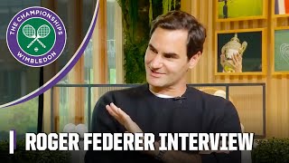 Roger Federer talks Alcaraz and Sinner his Dartmouth speech and more  Wimbledon on ESPN [upl. by Llennor]