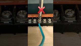 the correct way to clamp wire cables shorts feedshorts shortvideo [upl. by Enoryt]