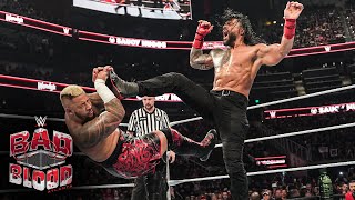 Cody Rhodes amp Roman Reigns vs The Bloodline Bad Blood 2024 highlights [upl. by Pandora]