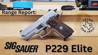 Range Report Sig Sauer P229 Elite [upl. by March77]