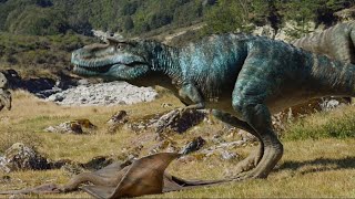 Gorgosaurus hunting a low flying Pterosaur  Walking with Dinosaurs 3D [upl. by Hasila]