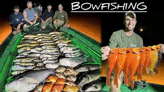 Multispecies Bowfishing and BIG invasive goldfish [upl. by Naniac]