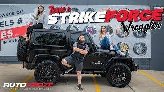 TIONNES STRIKE FORCE WRANGLER  Jeep Wrangler KMC Strike Wheels Nitto Tyres Lift Kit amp More [upl. by Adnuhsed]