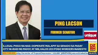 PING LACSON on Fiscalizer Role in the Senate Pork Barrel Cleansing the PNP Interview on DZRH [upl. by Ahsieket]