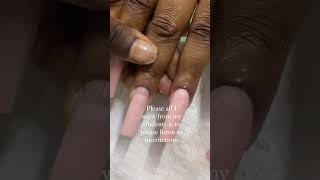 Cuticle Arear properly doneoverlay plus a refill nailart nailicious [upl. by Itsym]