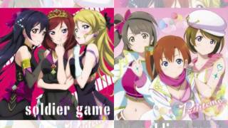 Soldier Game x Love Marginal Mashup Ayase Eli Sonoda Umi and Nishikino Maki x Printemps [upl. by Alban]