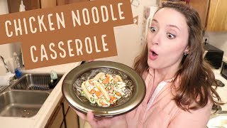 College Recipe  Chicken Noodle Casserole [upl. by Anairda]