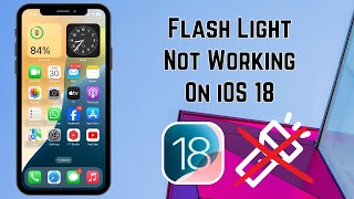 How to Fix Flashlight Not Working on iPhone iOS 18 [upl. by Krissy509]