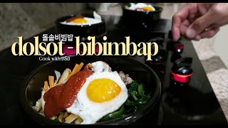 Dolsotbibimbap  돌솥비빔밥  Cooking with Dad [upl. by Pearlstein438]