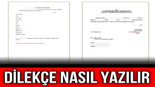 Dilekçe Nasıl Yazılır Doğru Dilekçe Yazımı [upl. by Gabrielli]