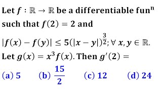 differentiability function of one variable lipschitz condition constant iit jam 2017 mathematics [upl. by Cutcheon271]