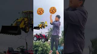 Rounding cut biscuits to Alto Rollar Jcb amp Tractor  Vehicles names magic video [upl. by Oalsecnew]