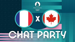 France v Canada  Mens Olympic Basketball Tournament Paris 2024  Chat Party ⚡🏀 [upl. by Eatnod]