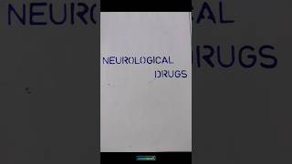 NEUROLOGICAL DRUGS DRUG FILE ASSIGNMENT neurologicaldisorders drugs nursing [upl. by Nrehtak]