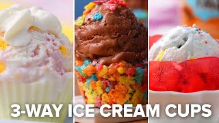 How To Make Edible Ice Cream Cups 3 Ways • Tasty [upl. by Saunder]