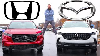 Is Hondas Hybrid The Best 2025 Honda CRV Hybrid vs 2025 Mazda CX50 Hybrid [upl. by Basia]