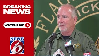 WATCH LIVE Flagler sheriff gives update on arrest made in series of school threats [upl. by Renmus]