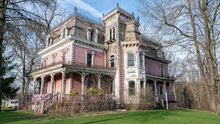 Abandoned 1860s Pink Victorian Mansion  Found Room for Underground Railroad [upl. by Acirretahs]