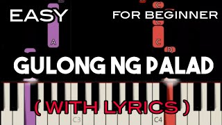 GULONG NG PALAD  LYRICS   RENZ VERANO  SLOW amp EASY PIANO [upl. by Lipfert348]